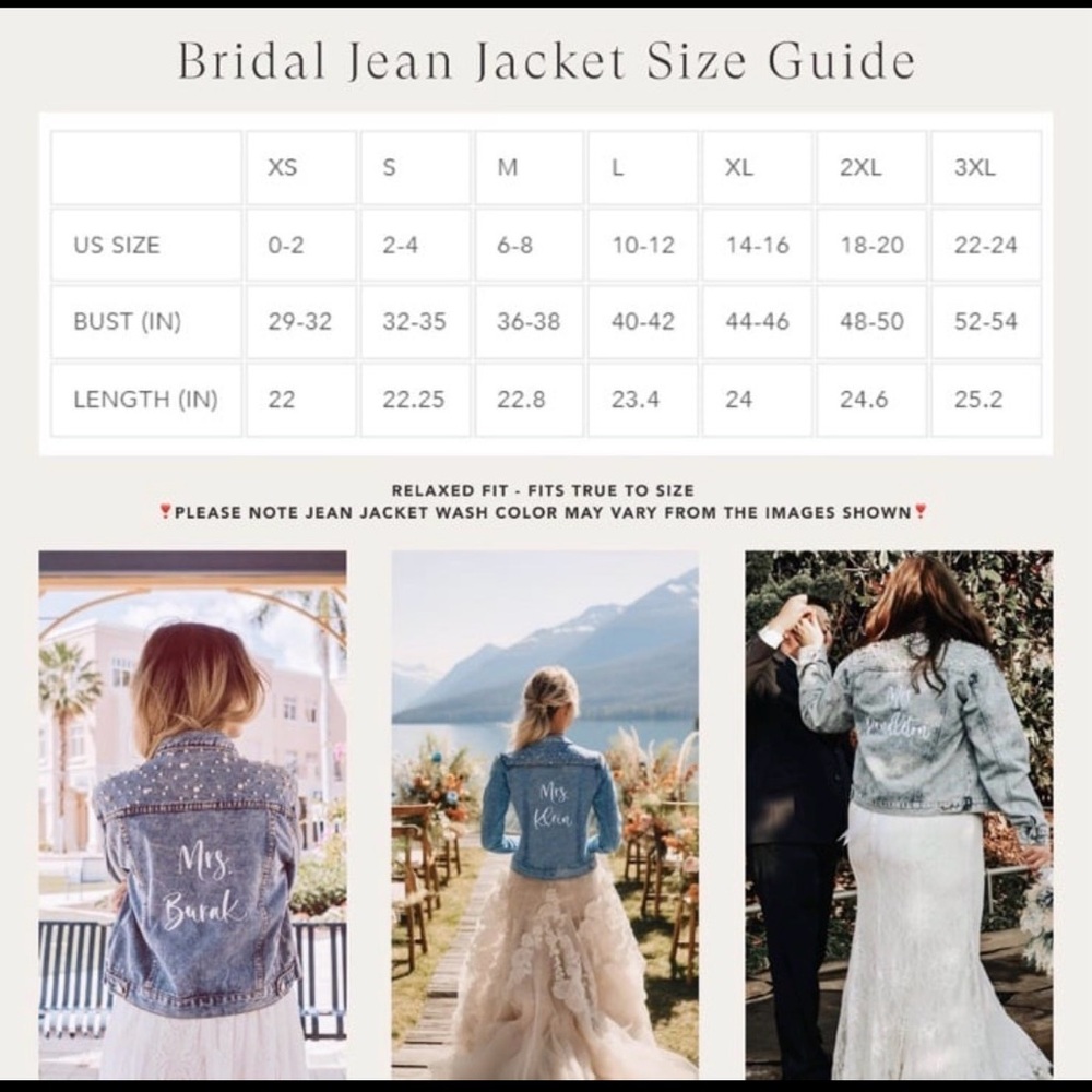 Personalized White-Script Denim Jacket with Pearl… - image 7